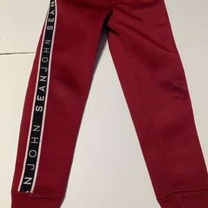 Boys Size S Reg Stretch Slim Style Jogger Sweat Pants Sean John Red